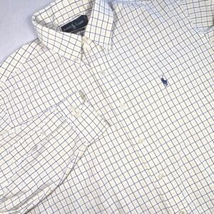 Ralph Lauren Mens Plaid Stylish Button Down Long Sleeve Shirt 16 34/35 Preppy